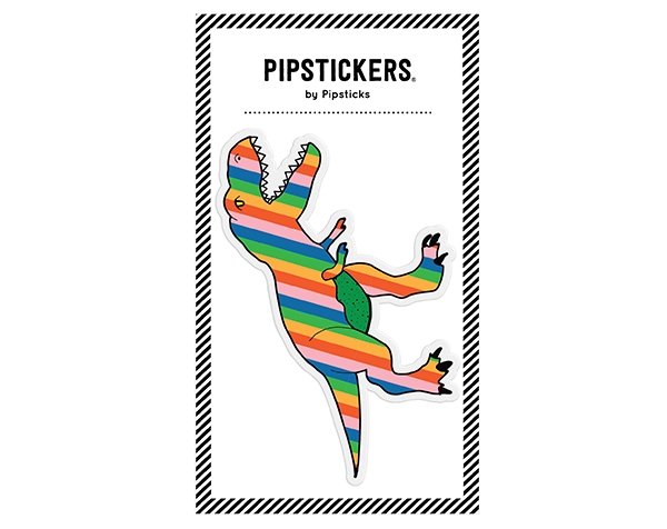 Big Puffy Sticker 10,2 x 12,7 cm Rainbow T-Rex 3D de Pipsticks