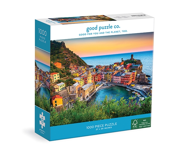 1000 pc Puzzle Sunset At Cinque Terre de Good Puzzle Co