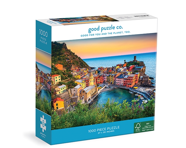 1000 pc Puzzle Sunset At Cinque Terre de Outlet Bertoy