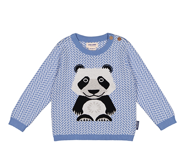 AW Panda Cornflower Knitted Jumper 2 de Coq en Pâte Permanente y Accesorios
