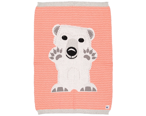 AW Polar Bear Pink Knitted Blanket de Coq en Pâte Permanente y Accesorios