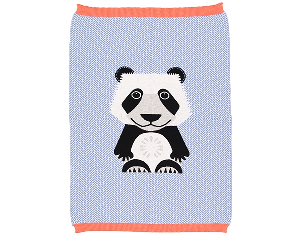 AW Panda Cornflower Knitted Blanket de Coq en Pâte Permanente y Accesorios