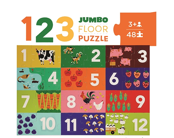 Lets Learn Jumbo Floor Puzzles 123 48 pc de Crocodile Creek