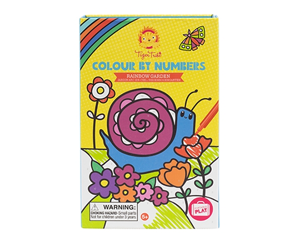 Colour By Numbers Rainbow Garden de Tiger Tribe 