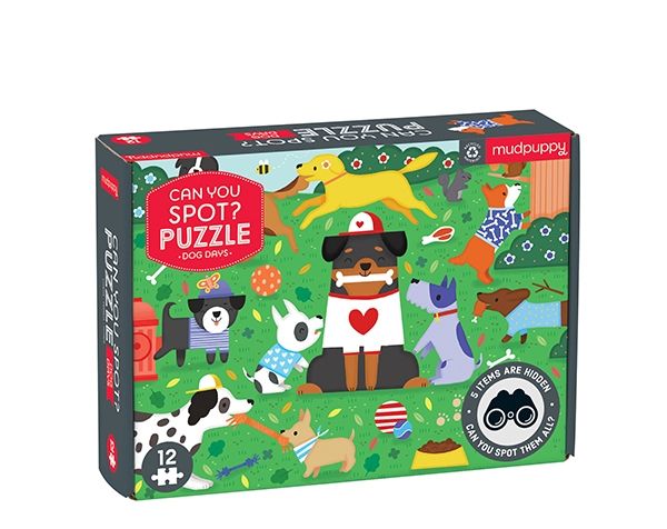 Can You Spot? Puzzle Dog Days de Mudpuppy