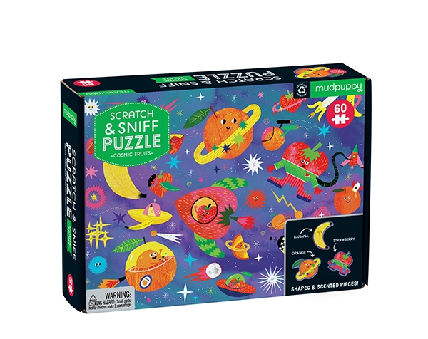 Scratch and Sniff Puzzles Cosmic Fruits de Mudpuppy