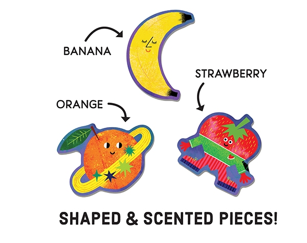 Scratch and Sniff Puzzles Cosmic Fruits de Mudpuppy