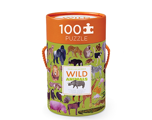 Puzzle 100 pc 36 Wild Animals de Crocodile Creek