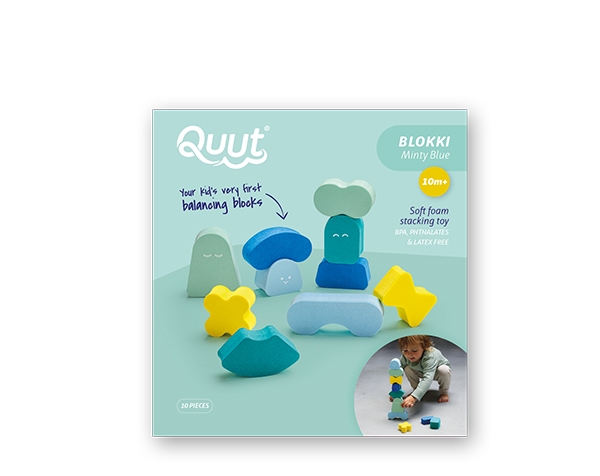 Minty Blue Balancing Shapes  de Quut