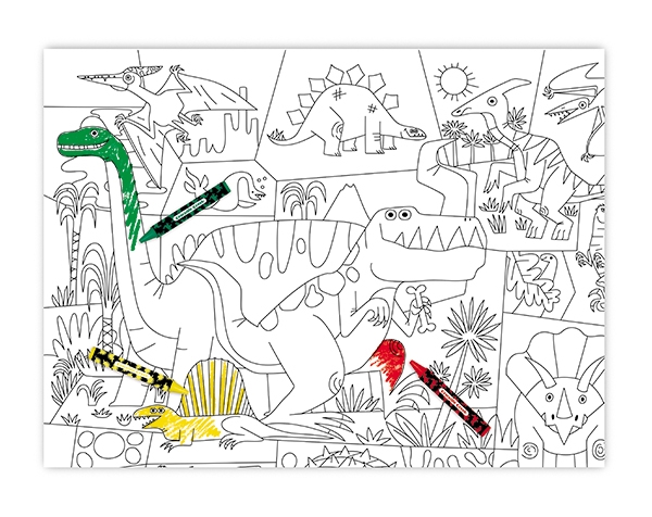 Color a Poster Crayons Dinosaur de Crocodile Creek