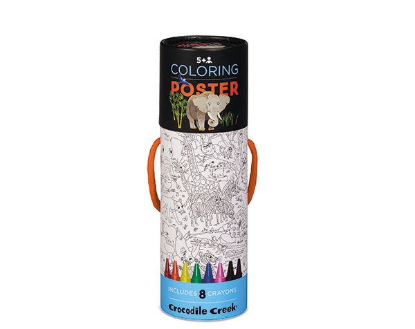 Color a Poster Crayons Jungle Animals de Crocodile Creek