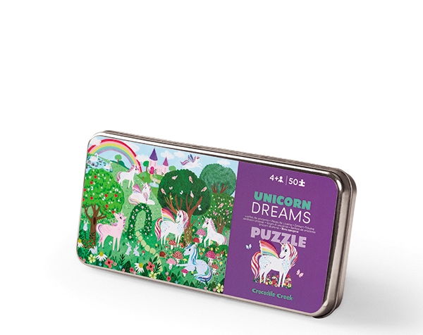 Tin Puzzle Unicorn Dreams 50 pc de Crocodile Creek