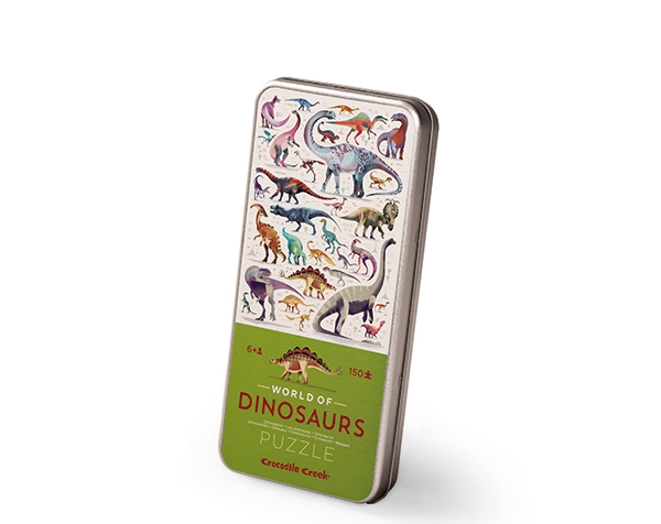 Tin Puzzle World of Dinosaurs 150 pc de Crocodile Creek