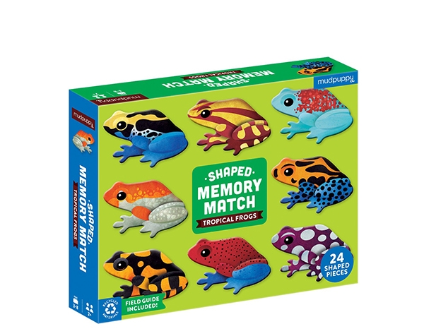 Shaped Memory Match Tropical Frogs de Mudpuppy