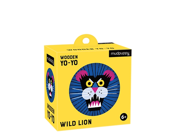 Wooden Yo-Yo Wild Lion de Mudpuppy