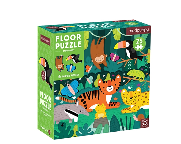 Floor Puzzle Rainforest 25 pc de Mudpuppy