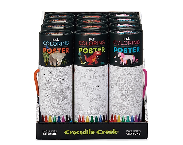 Color a Poster Crayons Display (3 styles, 4 of each) de Crocodile Creek