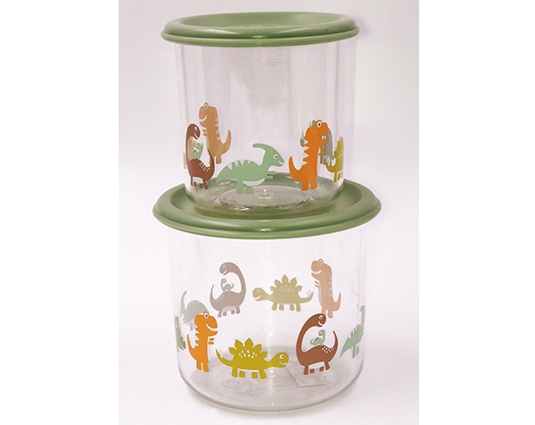 Baby Dinosaur Good Lunch snack containers L (set of 2) de Sugarbooger