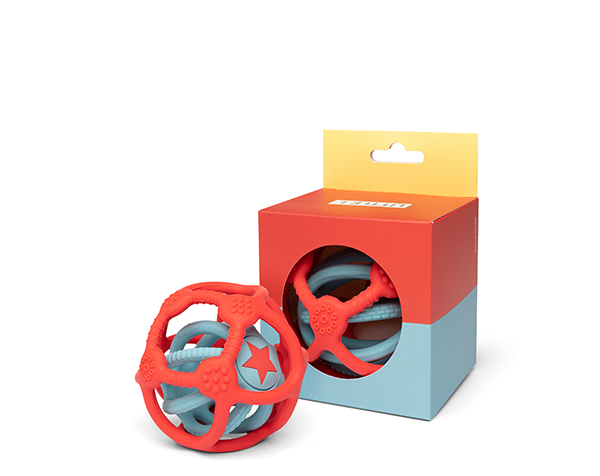 Sensory balls set of 2  Orange and Blue   de Little L Toys