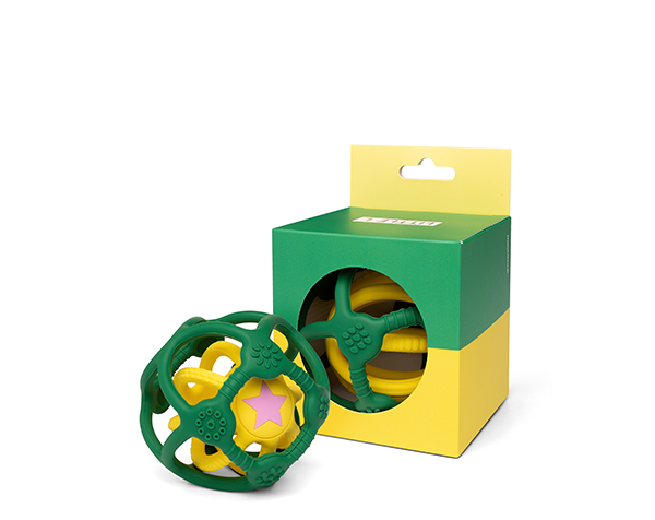 Sensory balls set of 2  Green and Yellow de Little L Toys