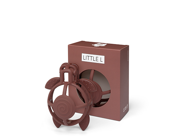 Teether Turtle Brown de Little L Toys
