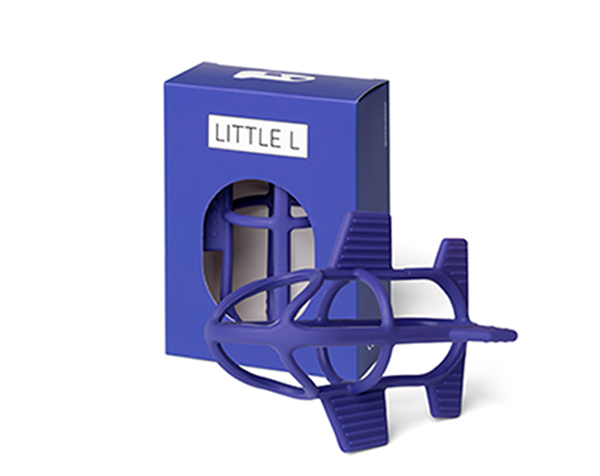 Teether Plane Dark Blue de Little L Toys
