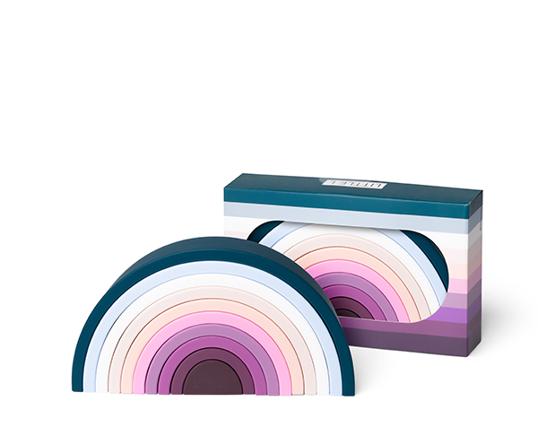 Stacking Big Rainbow Purples de Little L Toys