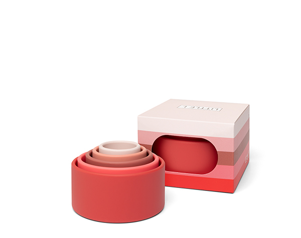 Stacking Bowls Red and Pinks de Little L Toys