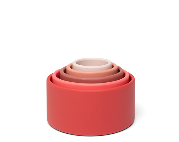 Stacking Bowls Red and Pinks de Little L Toys