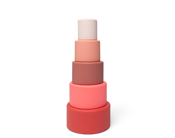 Stacking Bowls Red and Pinks de Little L Toys
