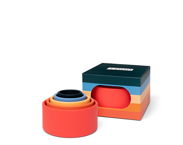 Stacking Bowls Oranges and Blues de Little L Toys
