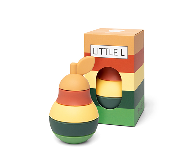 Stacking Pear Greens and Oranges de Little L Toys