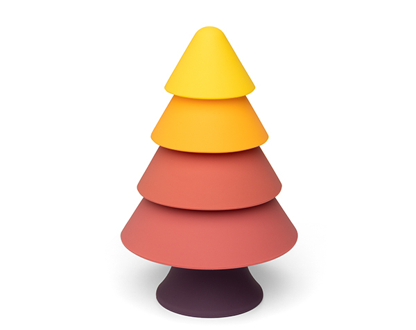 Stacking Pine Tree Bright Colors de Little L Toys