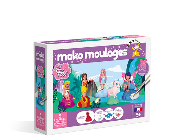 Mes fées Coffret 5 moules de Mako Créations 