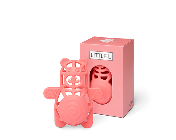 Teether Bear Pink de Little L Silicone Toys