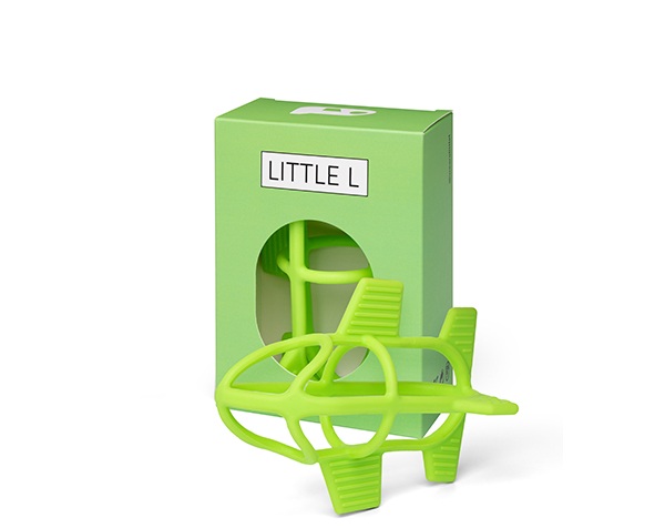 Teether Plane Green de Little L Silicone Toys