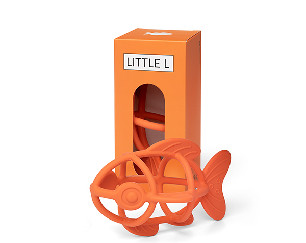 Teether Fish Orange de Little L Silicone Toys