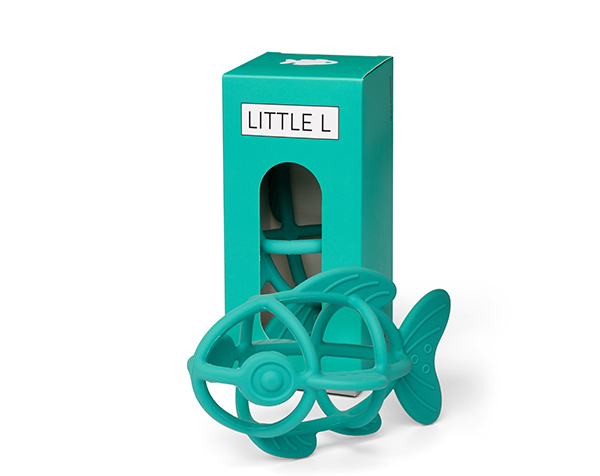 Teether Fish Green de Little L Silicone Toys