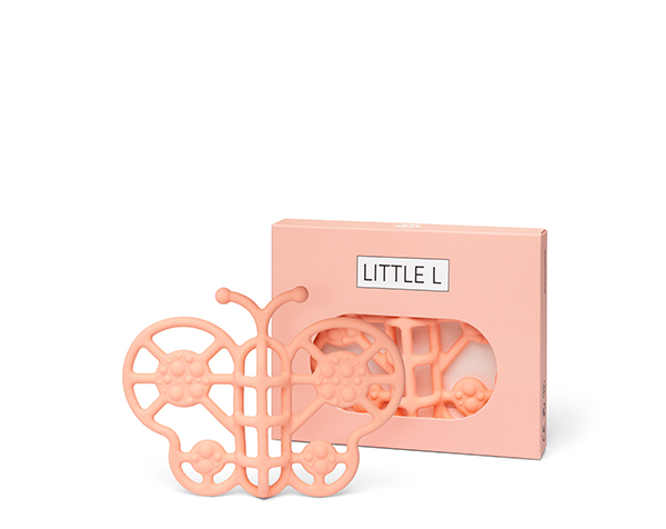 Teether Butterfly Pink de Little L Silicone Toys