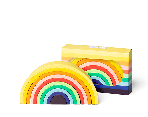 Stacking Big Rainbow Full Color de Little L Silicone Toys