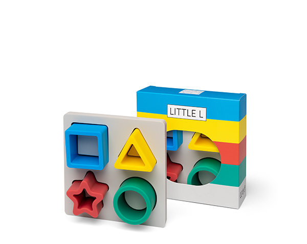Puzzle Geometric Bright Colors de Little L Silicone Toys
