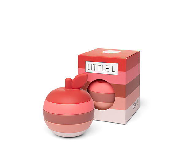 Stacking Apple Red and Pinks de Little L Silicone Toys