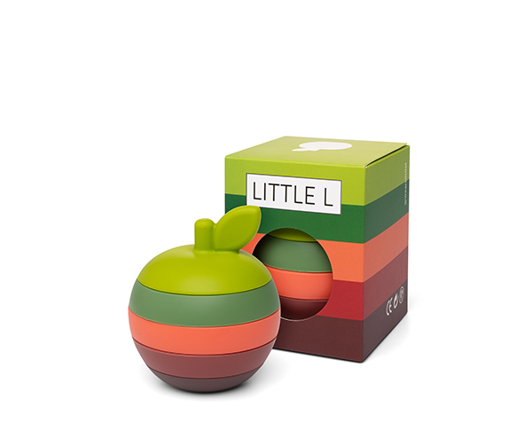 Stacking Apple Greens and Reds de Little L  Silicone Toys