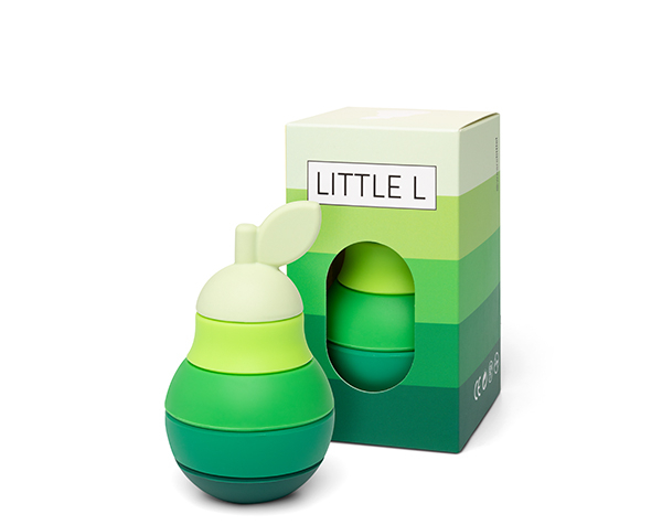 Stacking Pear Greens de Little L Silicone Toys