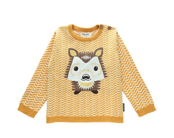 Hedgehog Gold Knitted Jumper 2 de Coqenpâte Otoño Invierno 2022