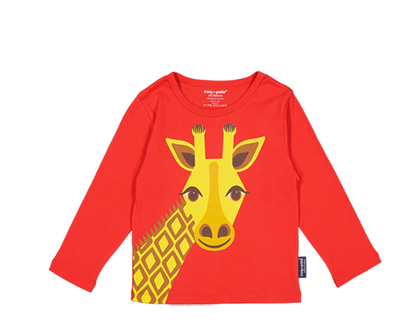 Giraffe Red Long Sleeves t-shirt 2 de Coqenpâte Otoño Invierno 2022