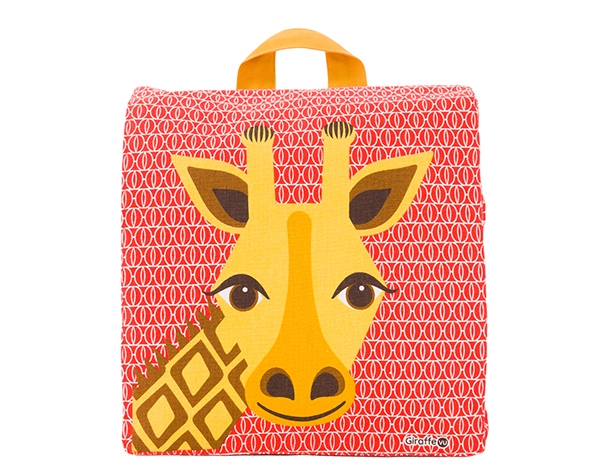 Giraffe Red Backpack de Coq en Pâte Permanente y Accesorios