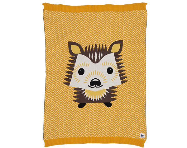 Hedgehog Gold Knitted Blanket de Coqenpâte Otoño Invierno 2022