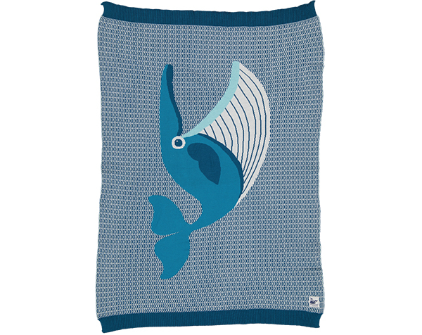 Whale Krill Marine Knitted Blanket de Coqenpâte Otoño Invierno 2022
