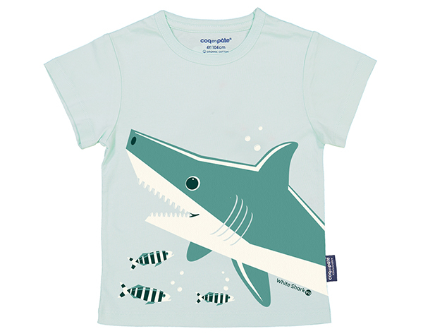 Shark Grey T-Shirt T.2 de Coq en Pâte Permanente y Accesorios